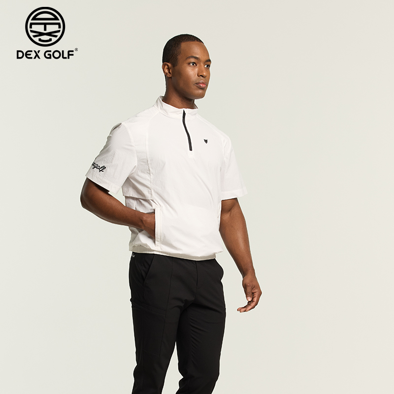 DEXGOLF高尔夫男士春夏7230半袖小高领外套轻薄上衣运动休闲百搭