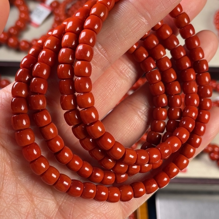 南红玛瑙手链未镶嵌