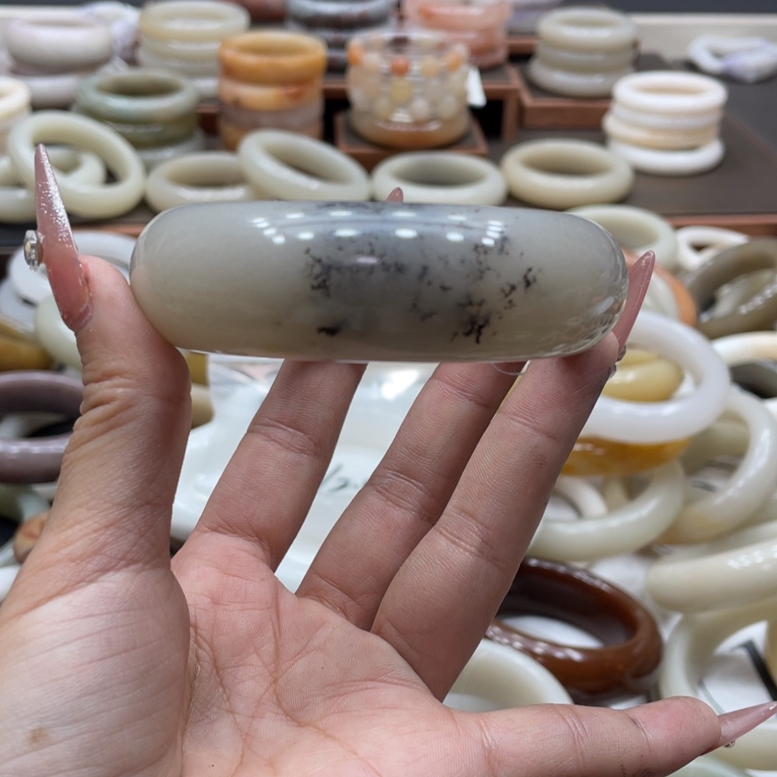 查罗石手镯未镶嵌木****麻