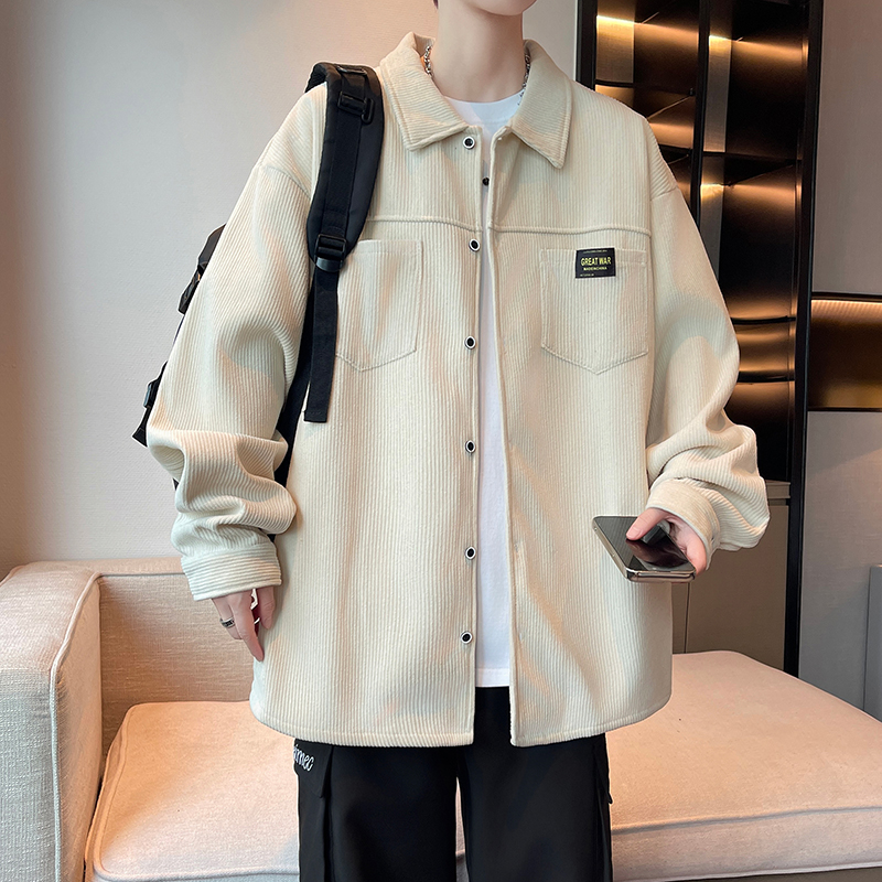 贵总2025新款男士卫衣休闲百搭青年帅气套头翻领长袖衬衫男