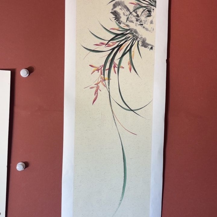 国画听兰老师花鸟