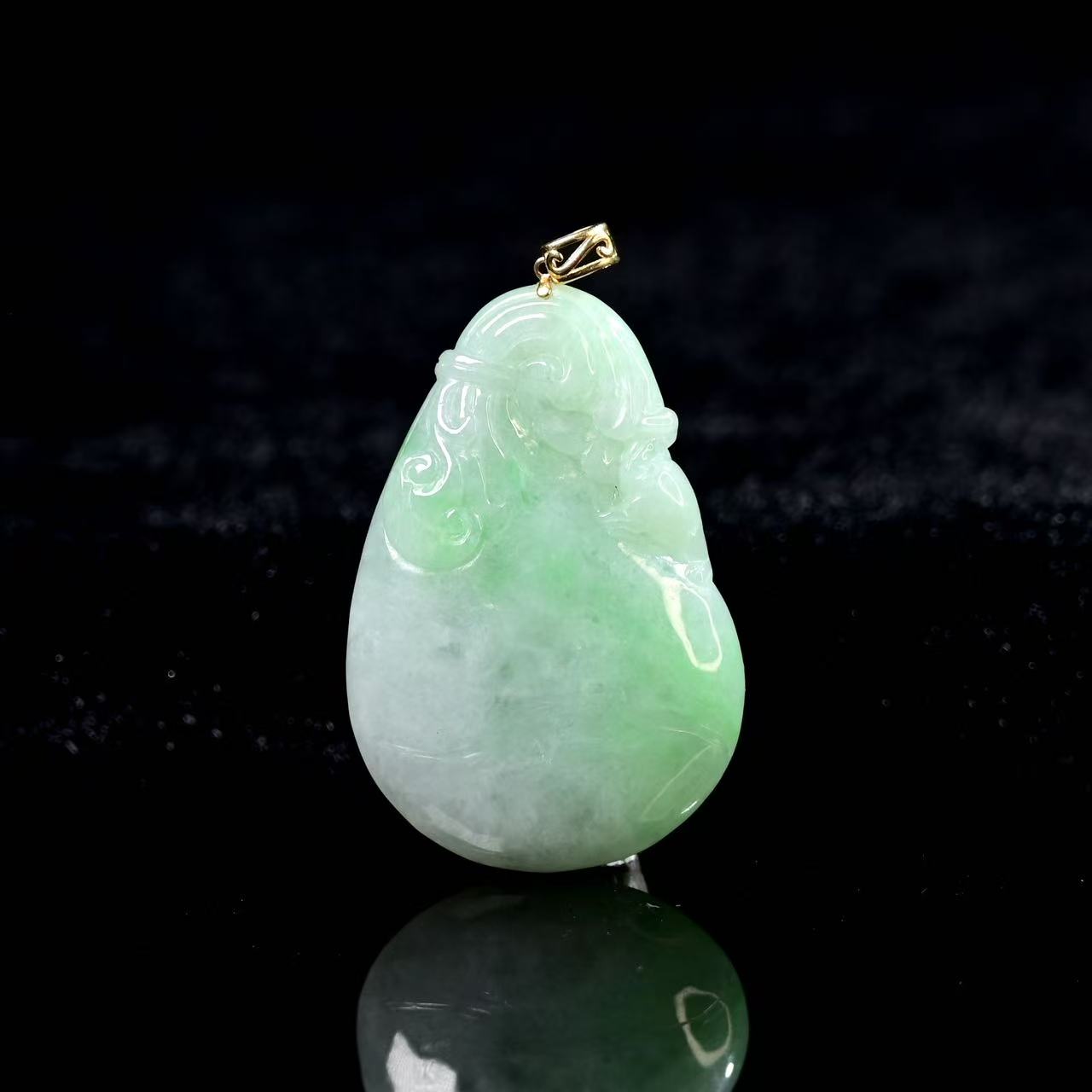 天然缅甸翡翠A货18k钱袋/ZHX25390/拍卖