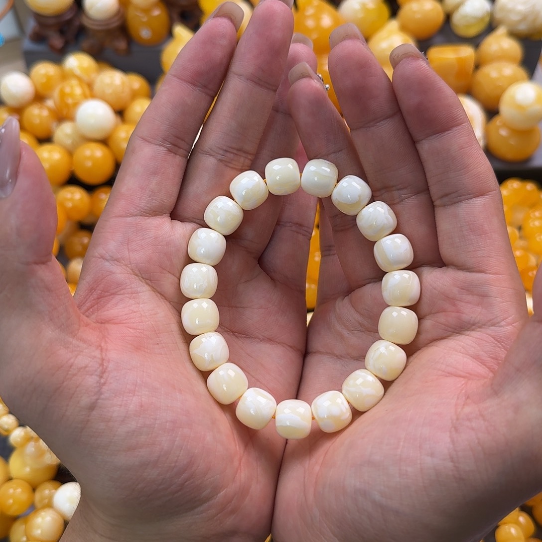 蜜蜡未镶嵌珠宝奇石同料12mm