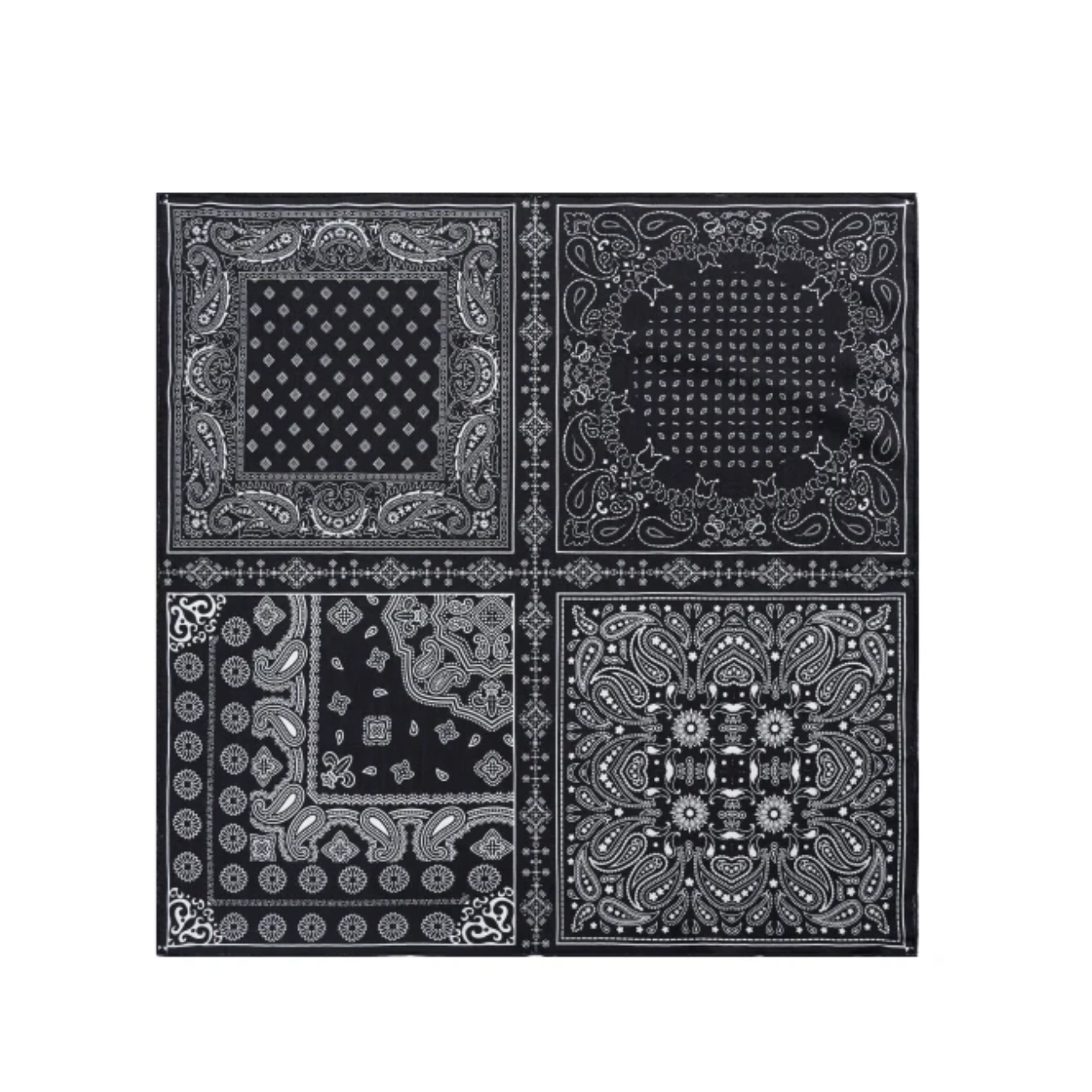 【90丝毛 腰果四格 】  丝巾围巾高级披肩送礼复古国风双面