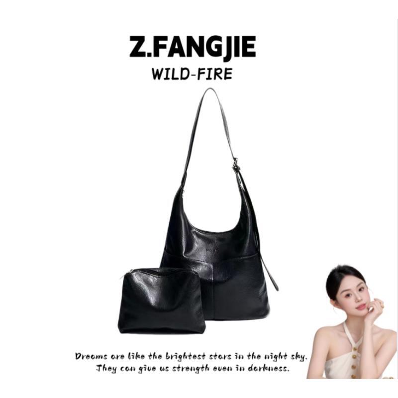 2025秋冬托特包包高级新款女士通勤腋下斜挎包大容量子母包