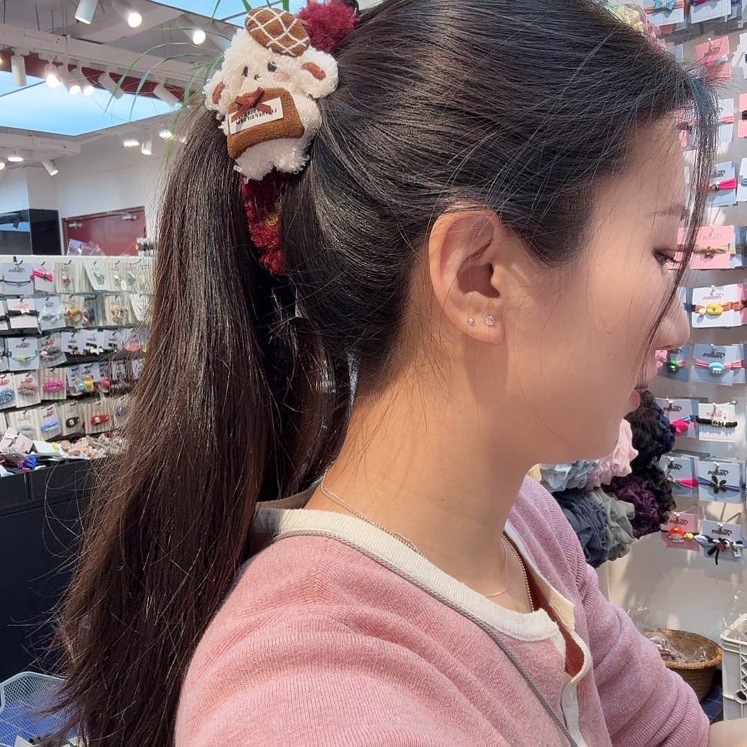 布艺非金属小狗狗香蕉夹