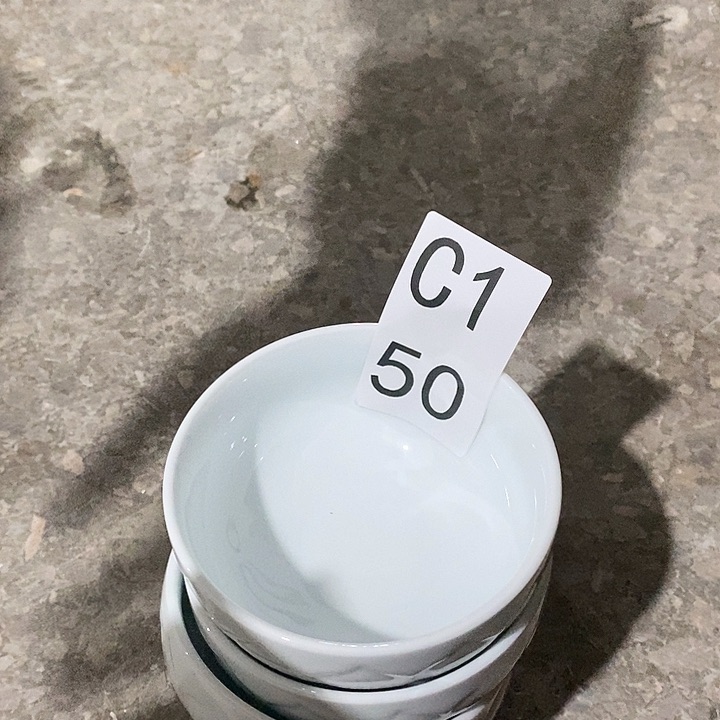 瓷四个汤碗高白泥莲蓬c150