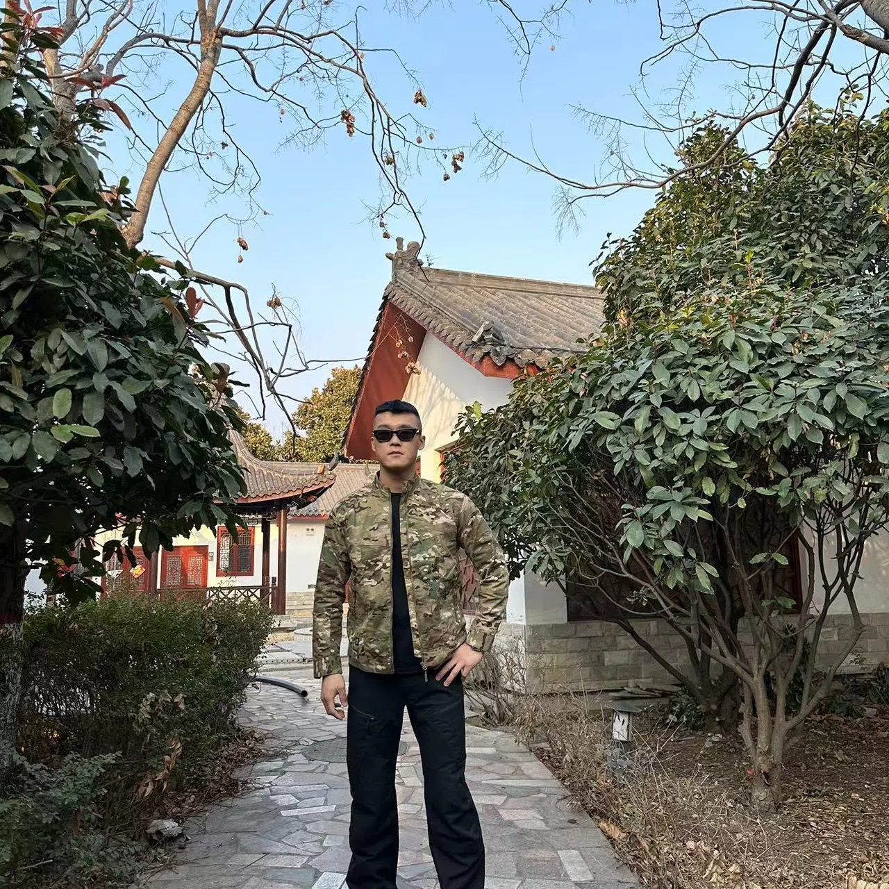 新款迷彩训练服户外战术外套夹克城市休闲工装夹克男外套衣服外套