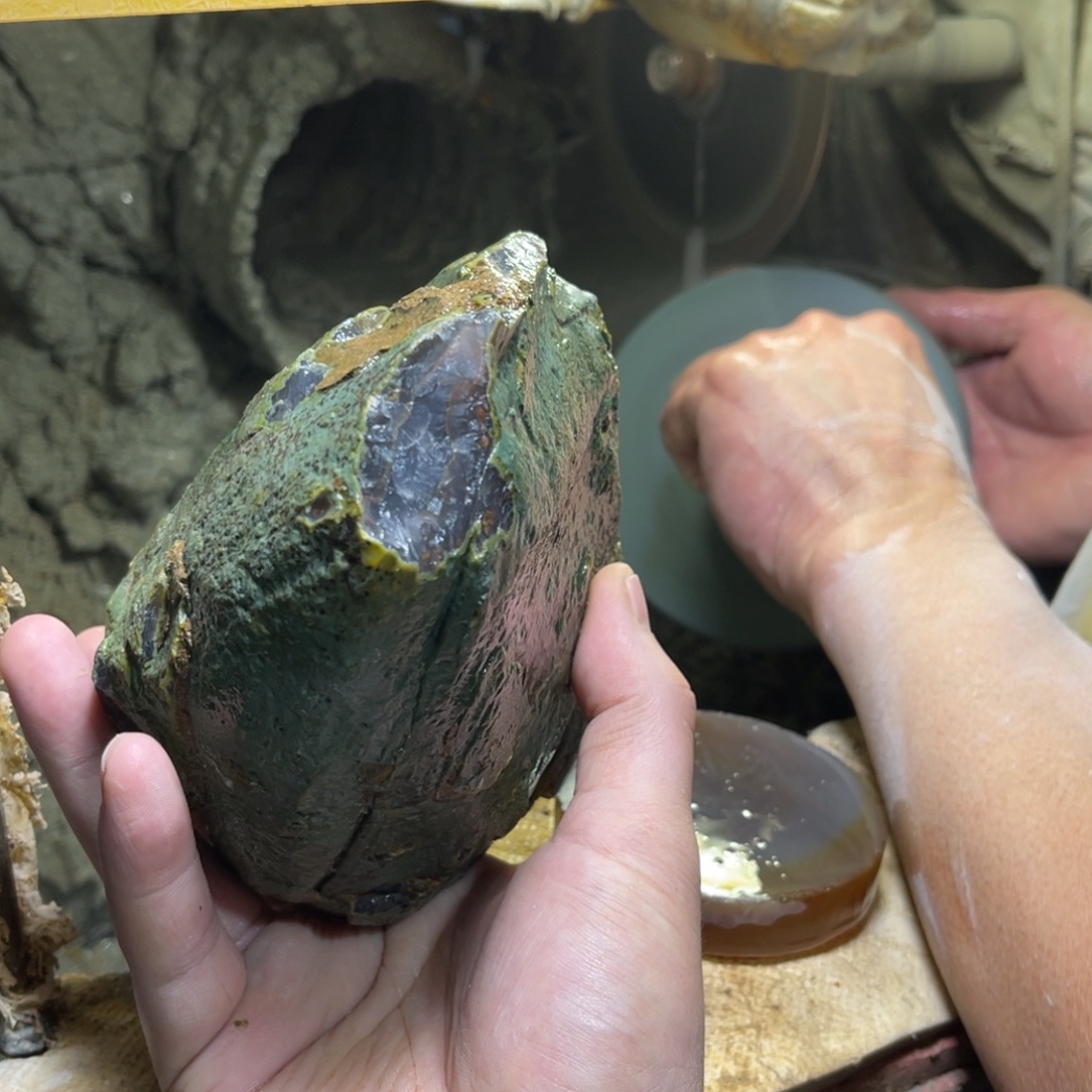 铭***球定制玛瑙天然玛瑙手镯原石