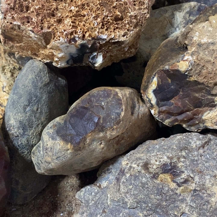 哈***天玛瑙/玉髓合金手镯巴西玛瑙