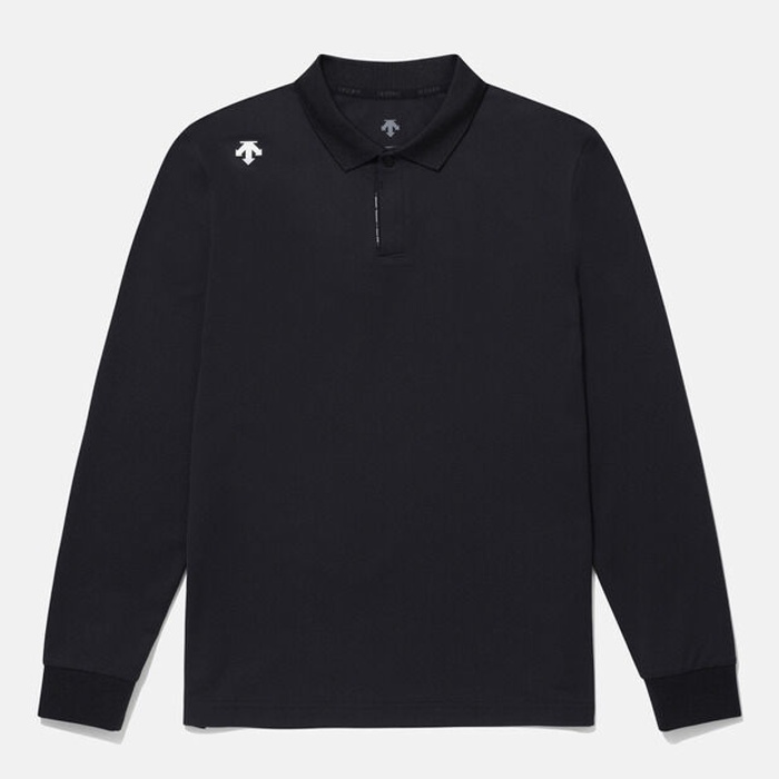 DESCENTE/迪桑特24款秋冬男女运动舒适长袖T恤POLO SP123UPL21