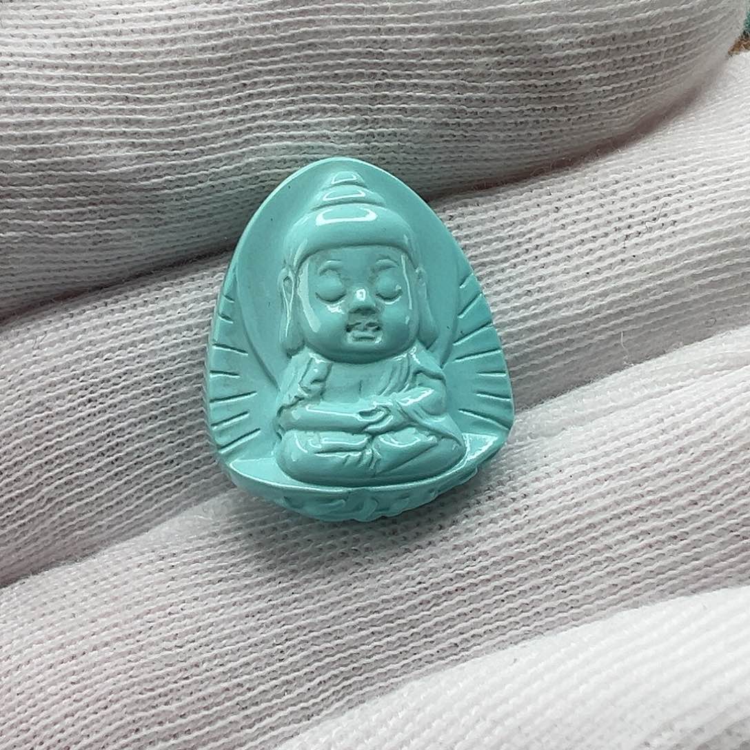 绿松石阿弥陀佛 未镶嵌