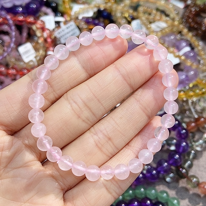 水晶手链未镶嵌粉晶6