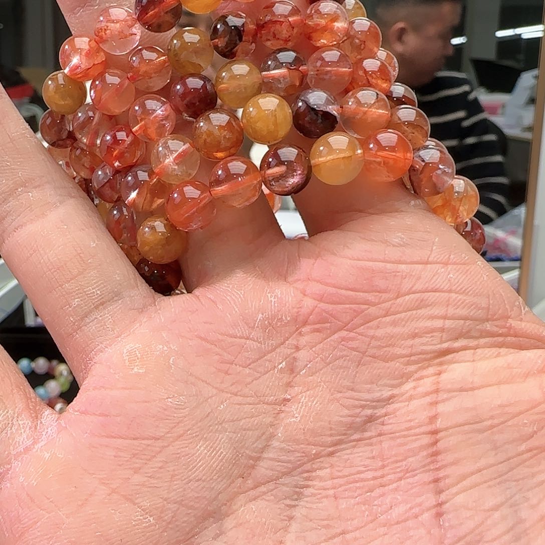 水晶手链未镶嵌彩浇花