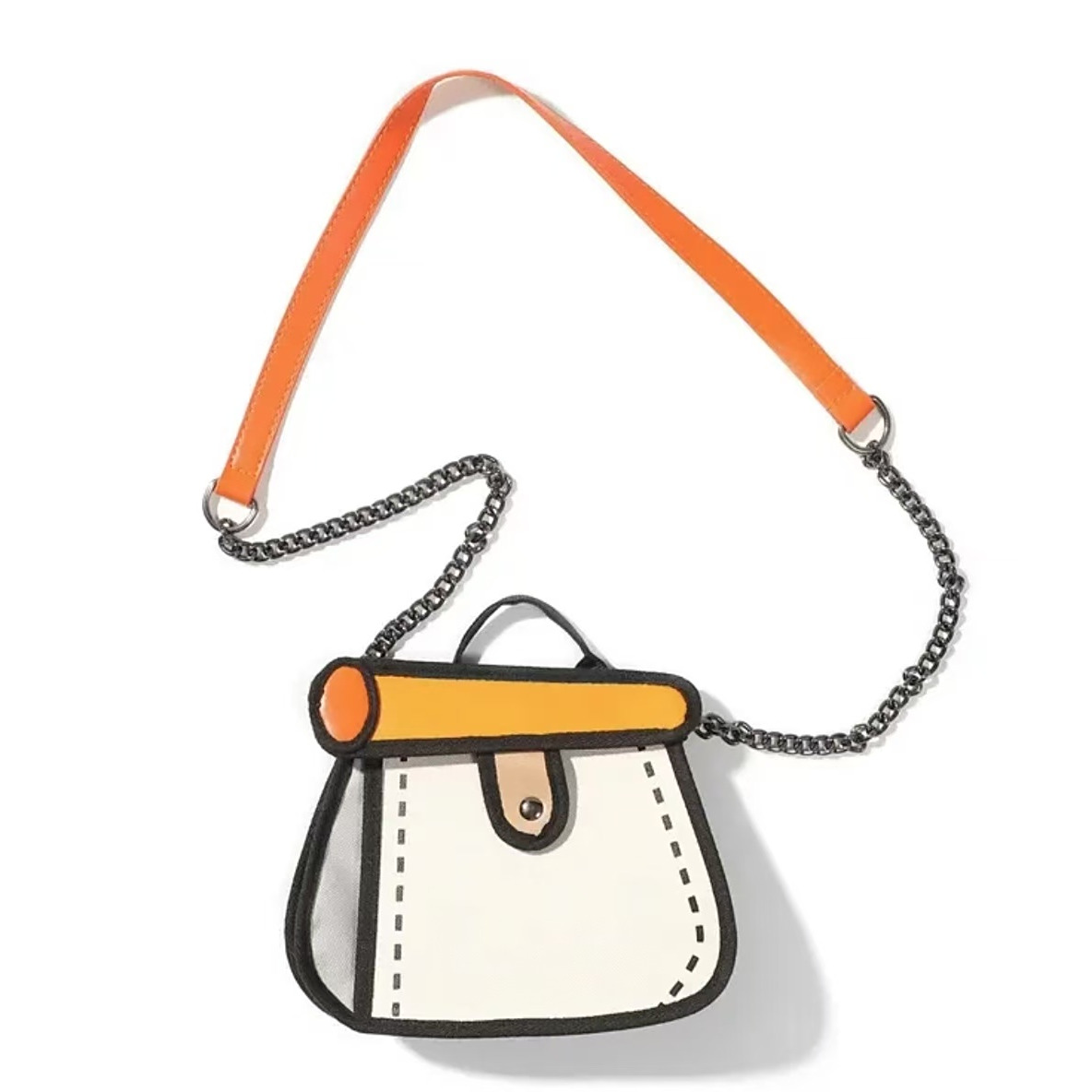 2025新款真皮女包腋下黑拼圈