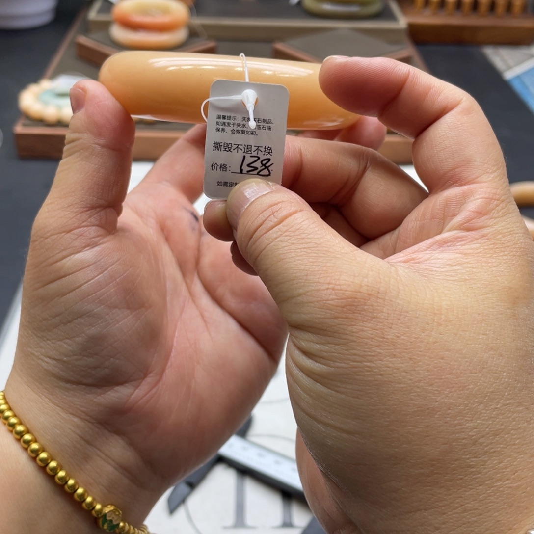 夢***影石英岩玉未镶嵌手镯