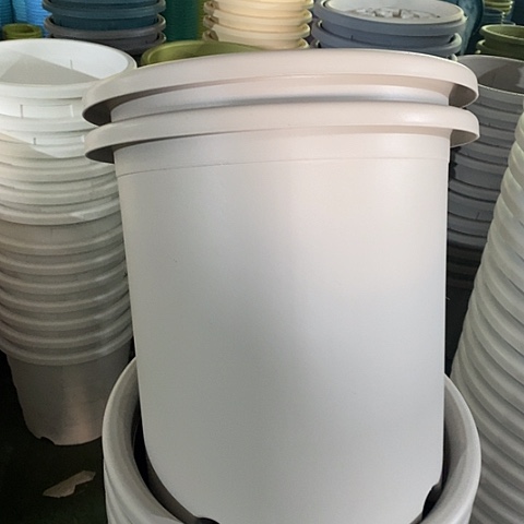 树脂四季8号2个带托灰白