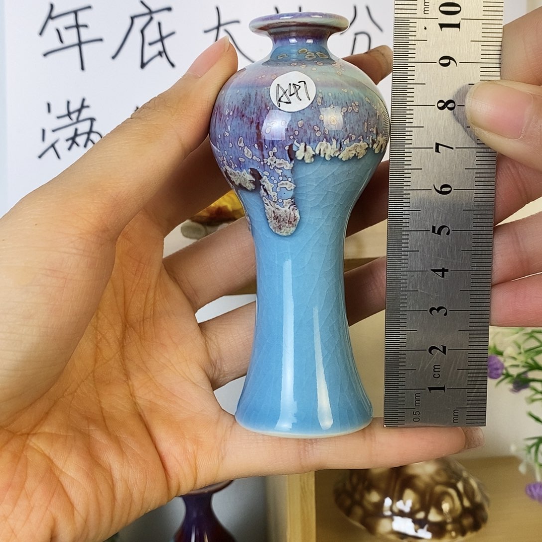 摆件景德镇高温陶瓷小花瓶