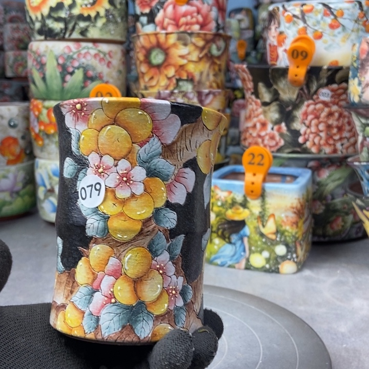红陶景德镇艺术手绘作品