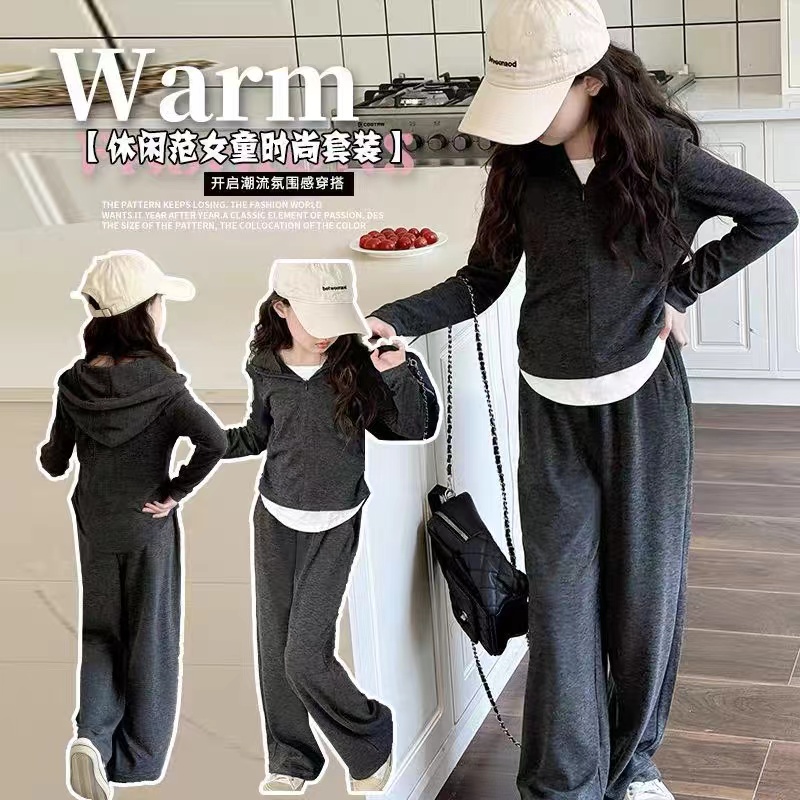 炸街款女童春秋款套装820