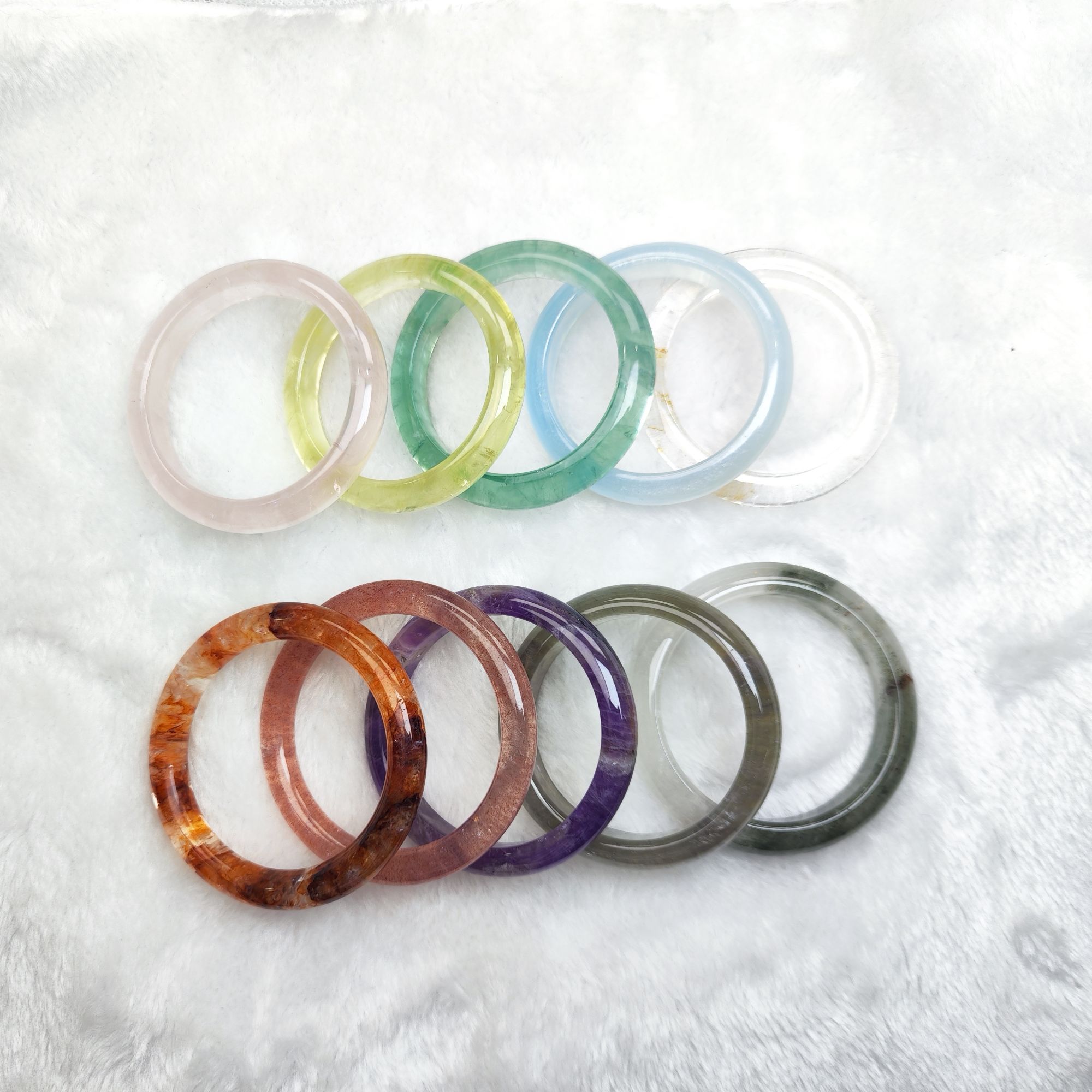 天然水晶手镯直播间下单天然玉石