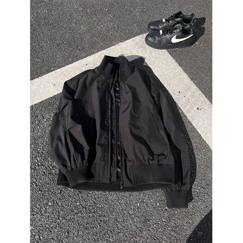 美式复古vibe立领飞行员棒球服男款廓形秋季cleanfit痞帅夹克外套