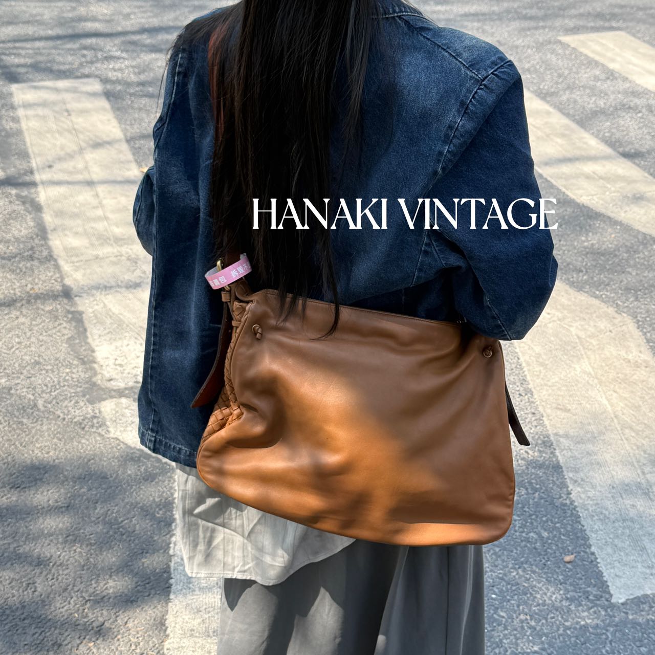 95新 BOTTEGA VENETA/葆蝶家 花绮中古/BV美拉德棕机场托特单肩包