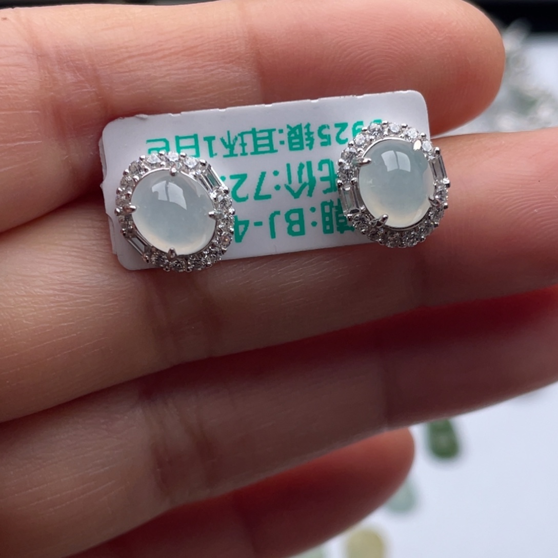 翡翠银S925镶嵌吊坠(不含链)