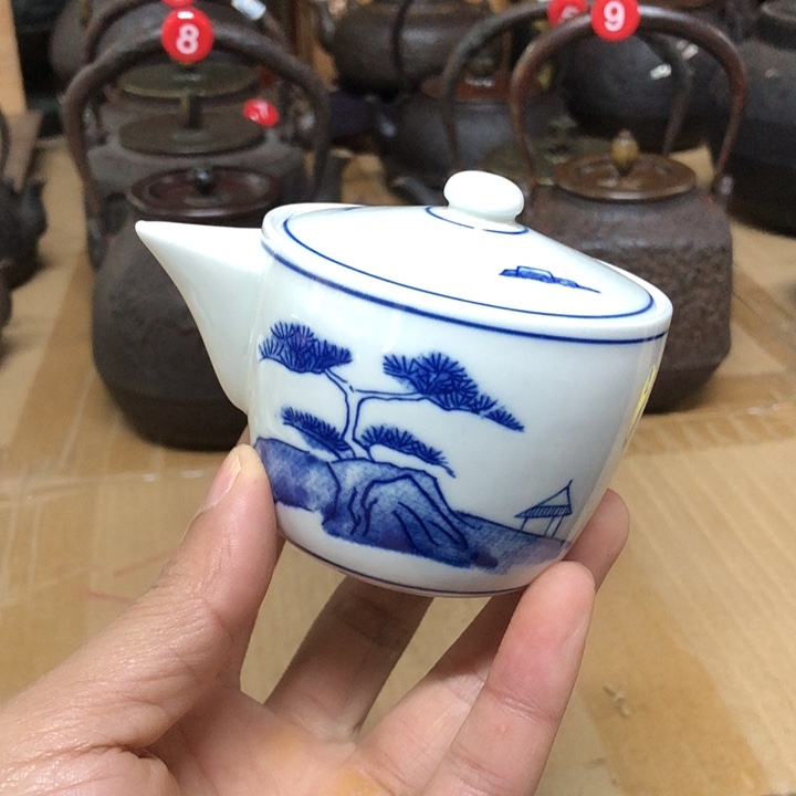 青花宝瓶平安竹泉造