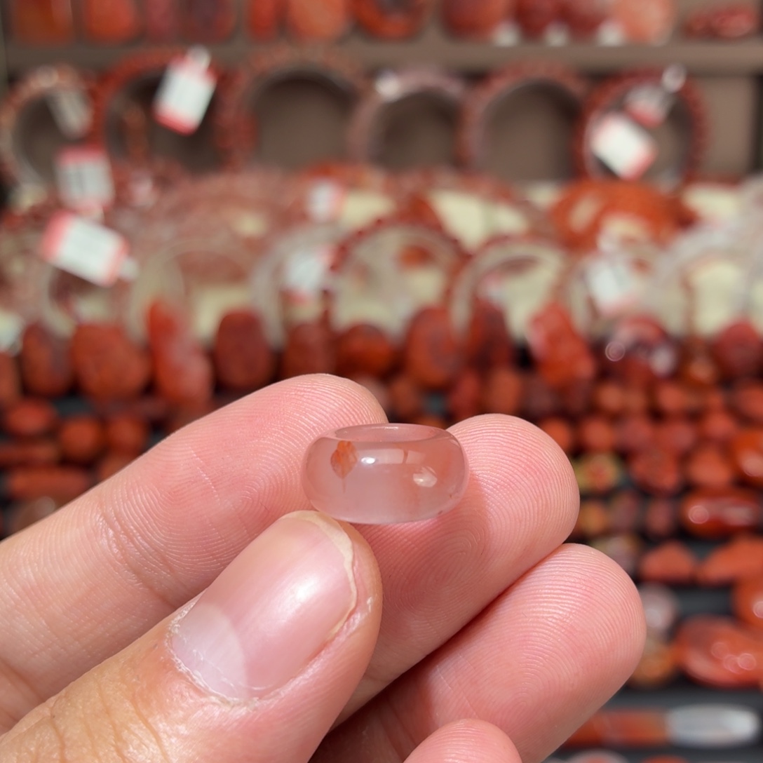 南红玛瑙未镶嵌颈饰内径卡8跑环