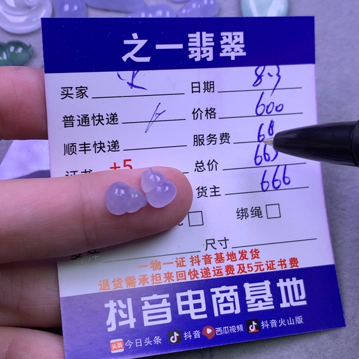 翡翠未镶嵌颈饰火*