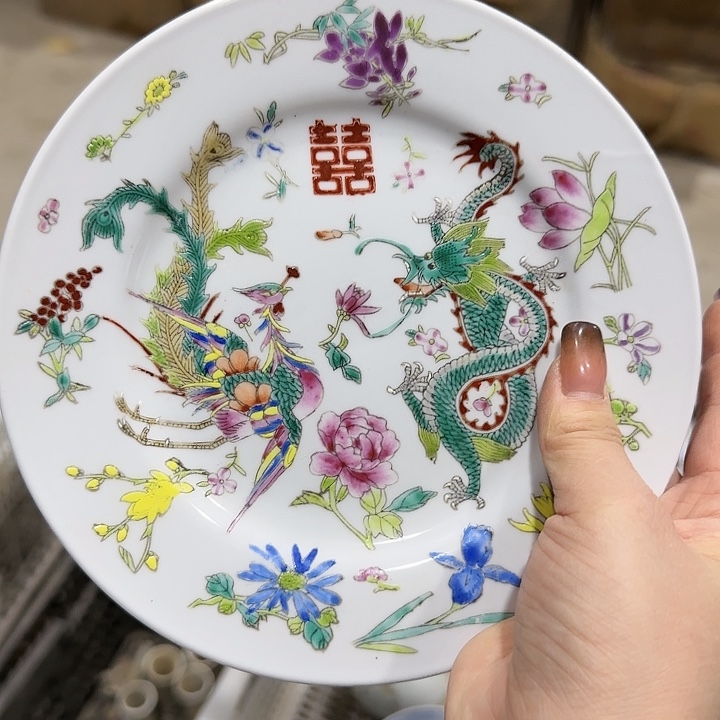 勺子微瑕景德镇陶瓷艺术品