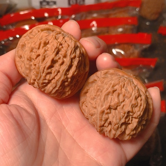 文玩核桃把件白狮子44