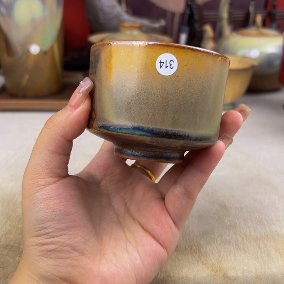 杯纯手工柴烧主人杯