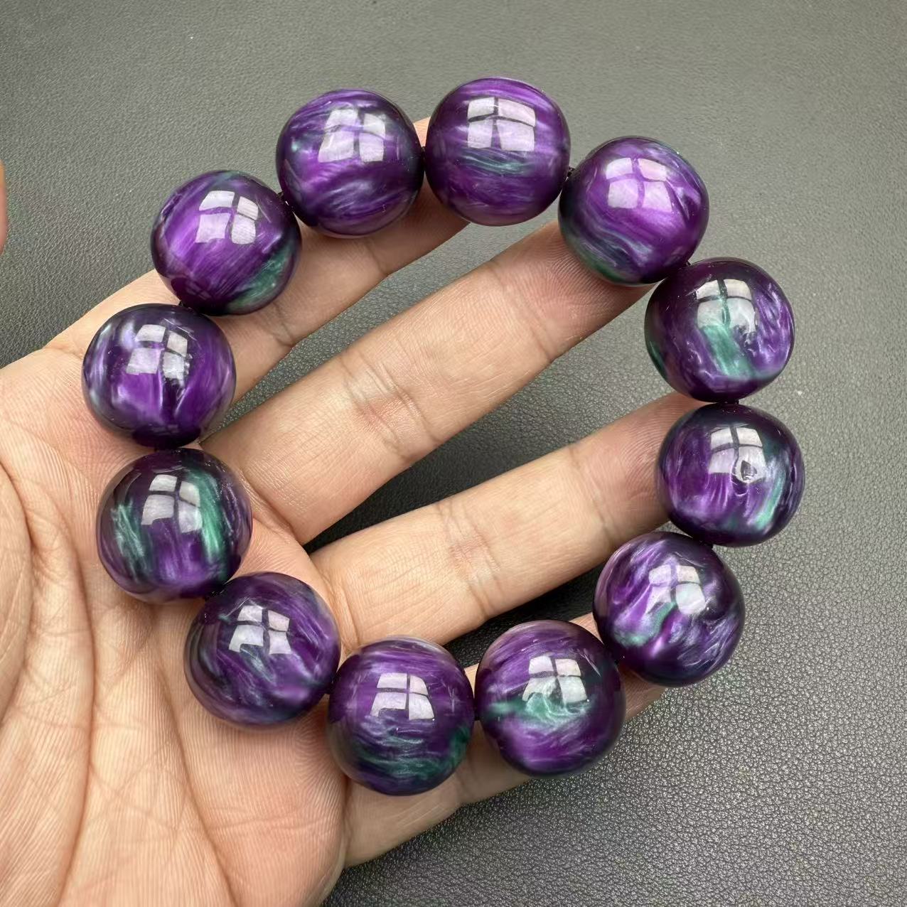 紫色菩提20mm手串616