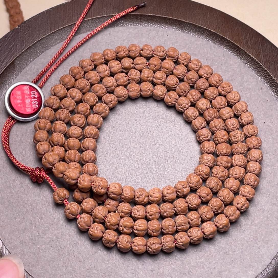 手串金刚菩提吾**鱼私人定制超头佛手108尺寸6