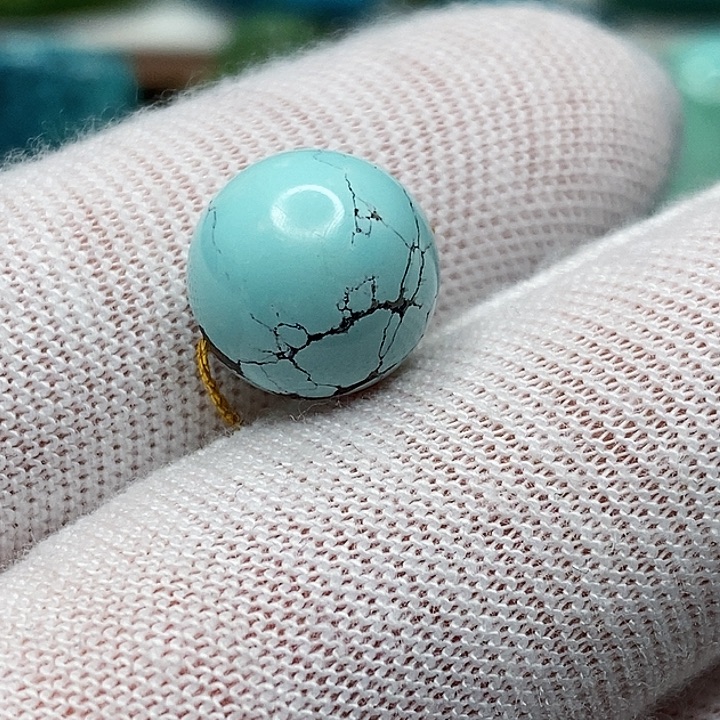 绿松石未镶嵌天然原矿 地大质检