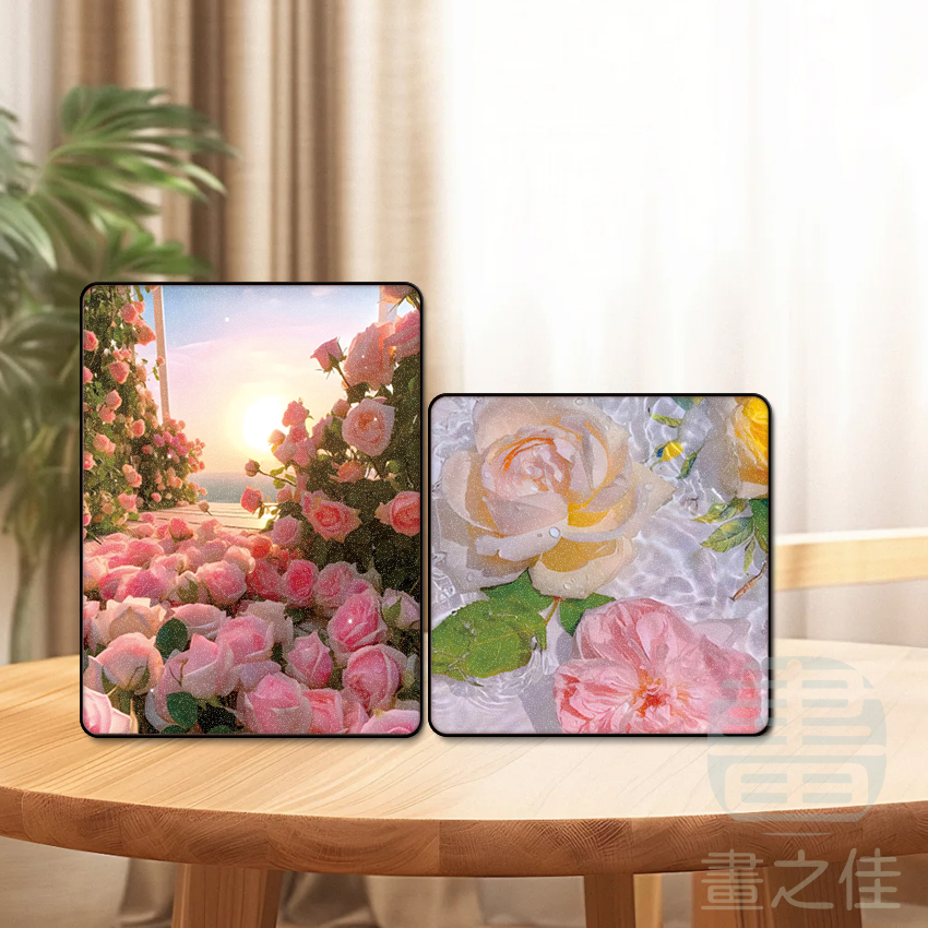 暖系玫瑰花海ins风装饰摆画床头柜装饰画温柔艺术风家居摆件