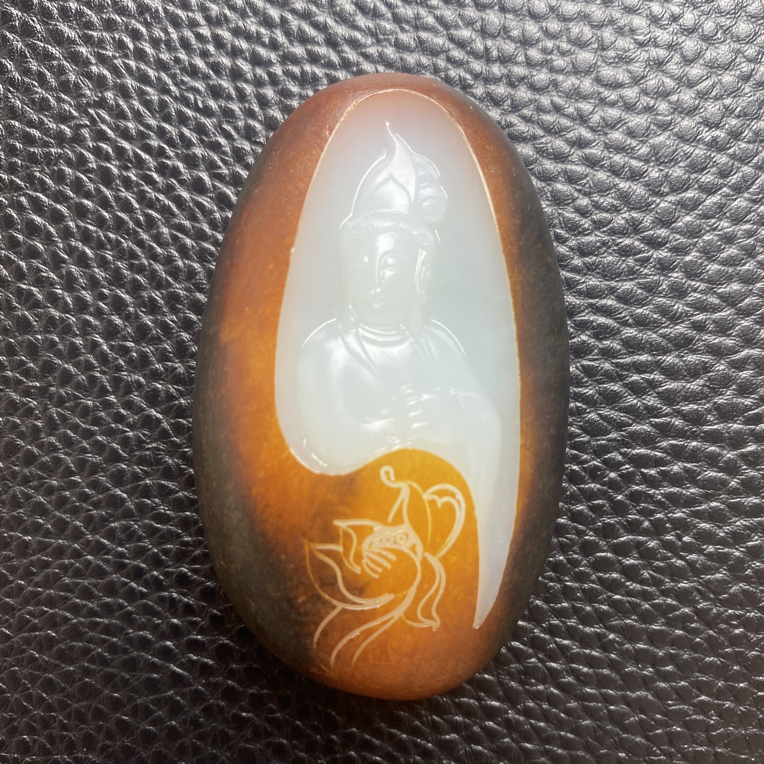 石包羊脂观音0803拍一发一