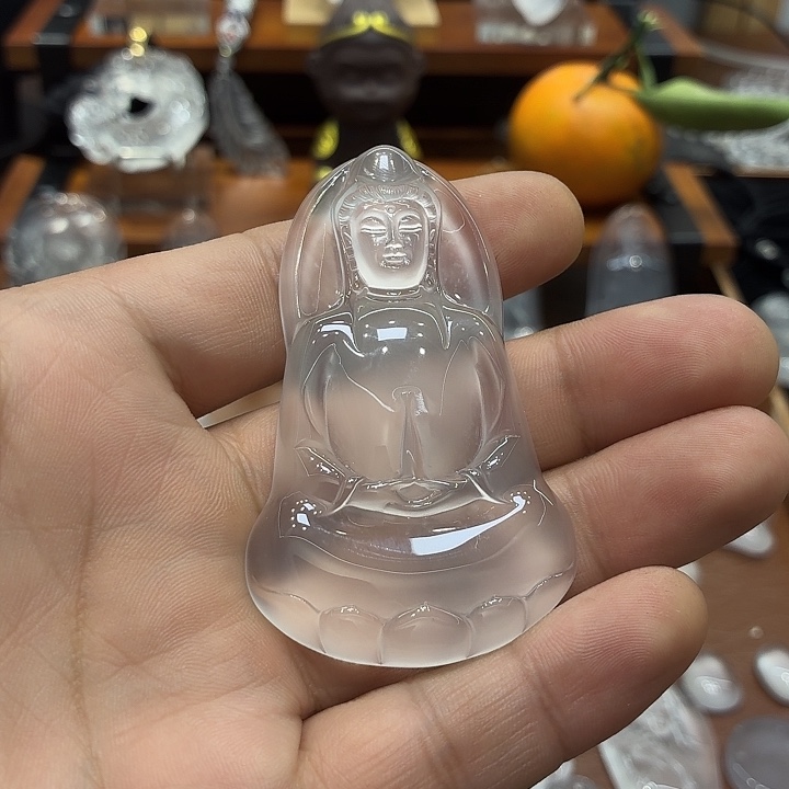 W***u石英质玉未镶嵌石英质玉观音