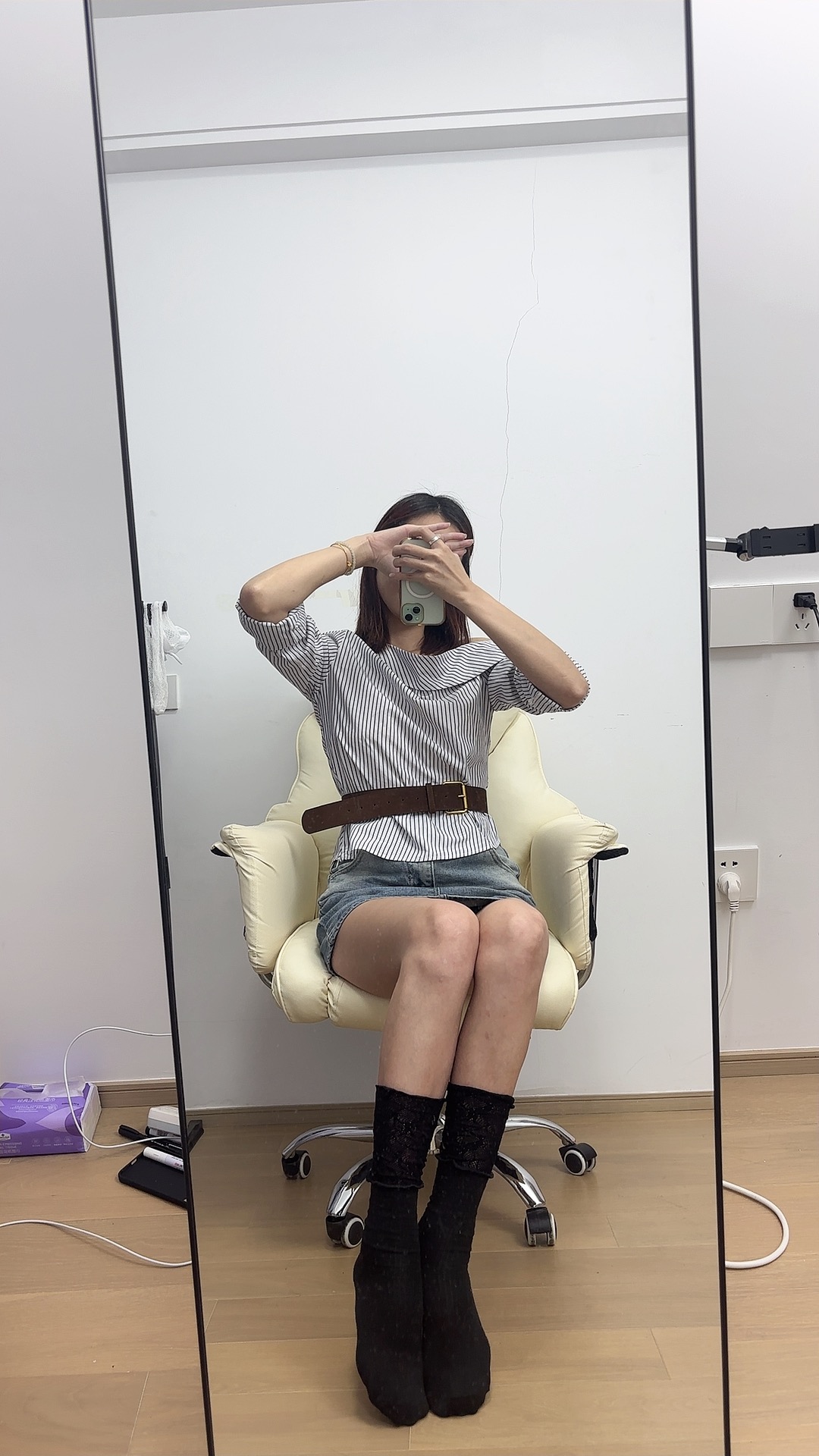 【小缘专属链接】秋季蕾丝高筒靴袜堆堆袜小腿袜芭蕾风蕾丝拼接袜