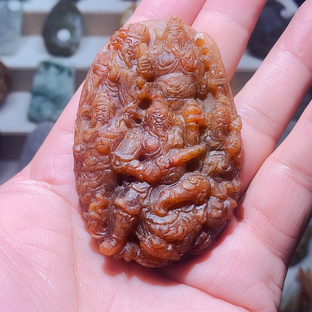 定制翡翠未镶嵌@**@五路财神