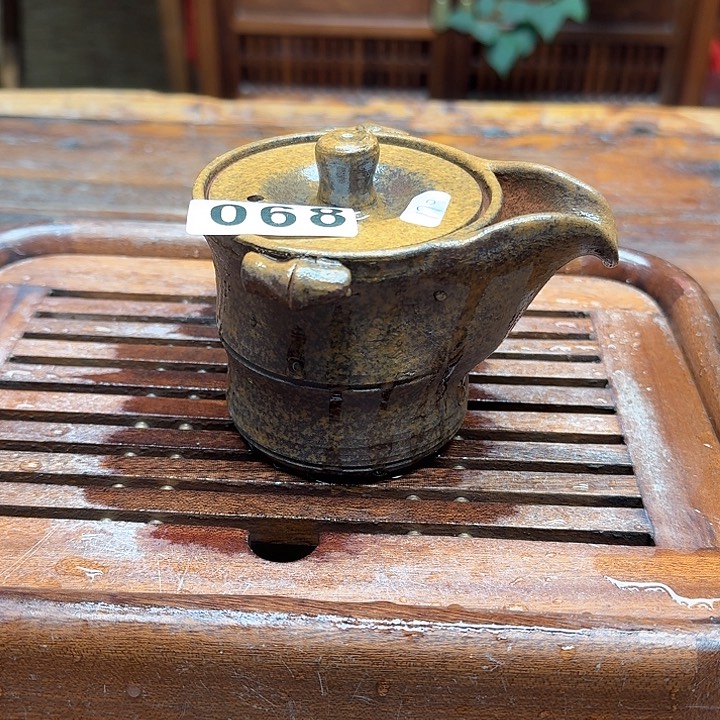 纯手工制作粗陶茶具