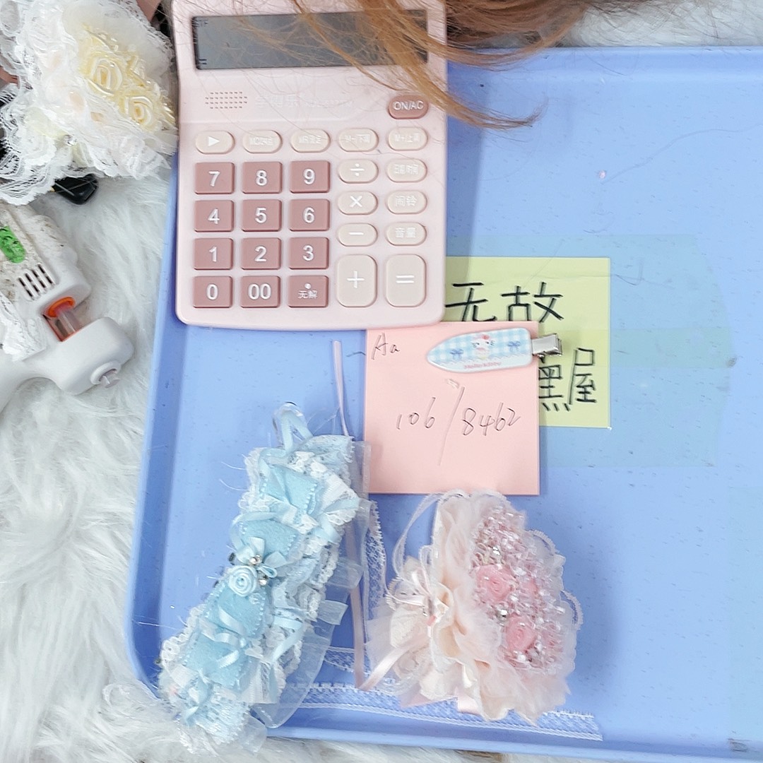 皮质铁合金发夹发饰