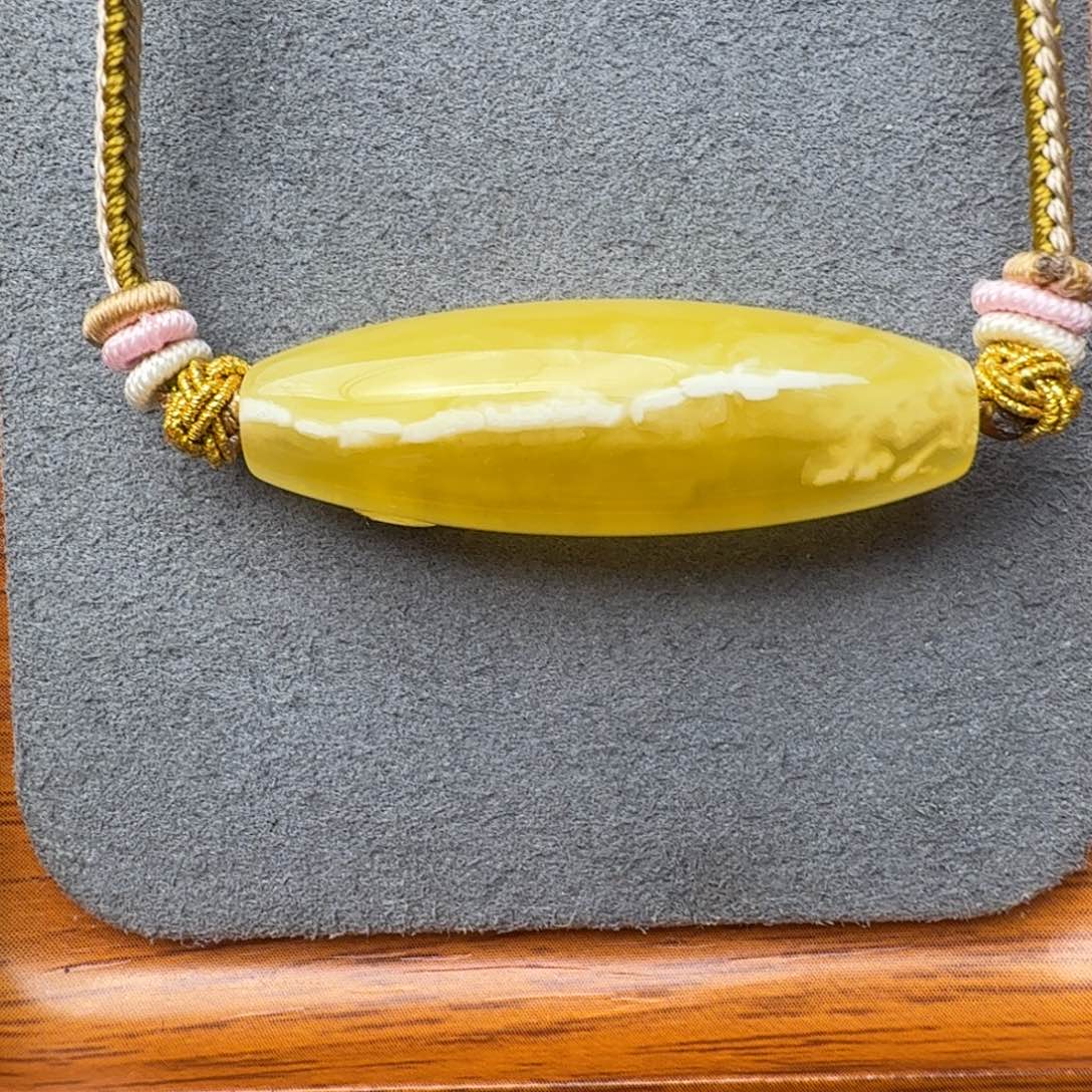 未镶嵌琥珀裸石桶珠