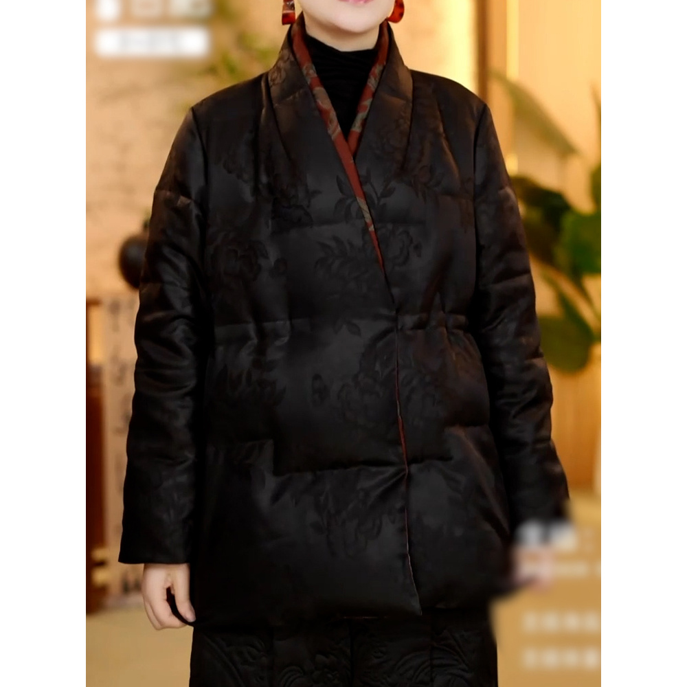 端庄优雅妈妈装保暖加厚羽绒服2025冬季新款时尚减龄休闲百搭外套