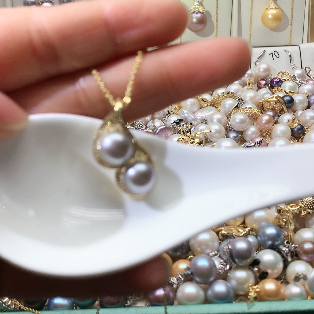 淡水珍珠颈饰合金