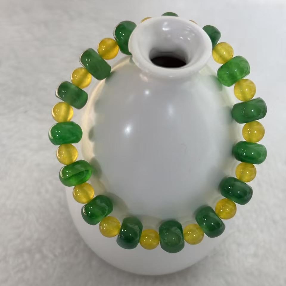 【大美设计款】 黄加绿手串