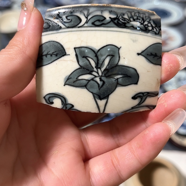 瓷片瓷片茶托喝茶非常不错