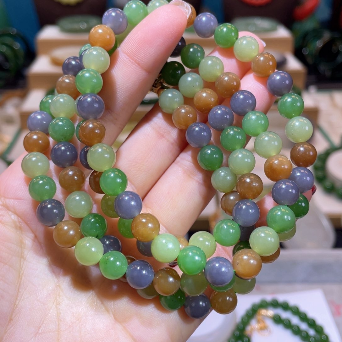 和田玉高品多宝108未镶嵌